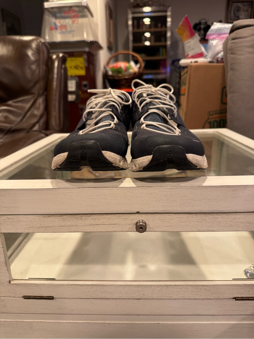 Men's OnCloud 6 Running Shoes in Navy and White - Lightweight Trainer